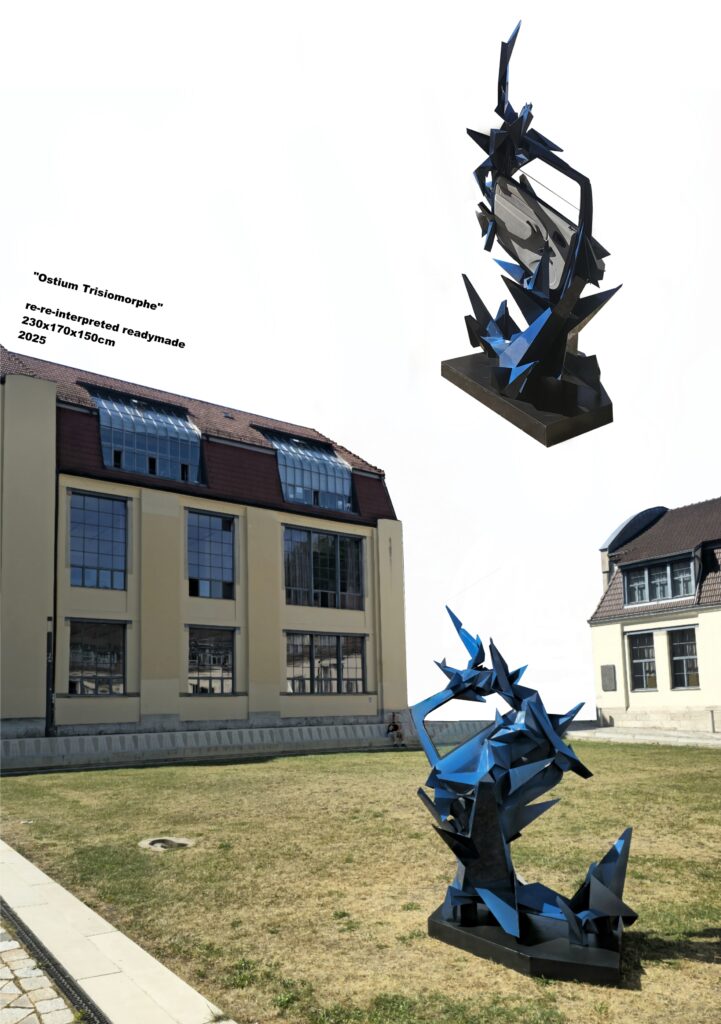 Michael Ritzmann, Doterius Molrok , freier Künstler Skulptur, Malerei, Installation, graphisch abstakte neofuturistische Skulptur , Bauhaus Werimar , Diplom frei Kunst , Autotür ,